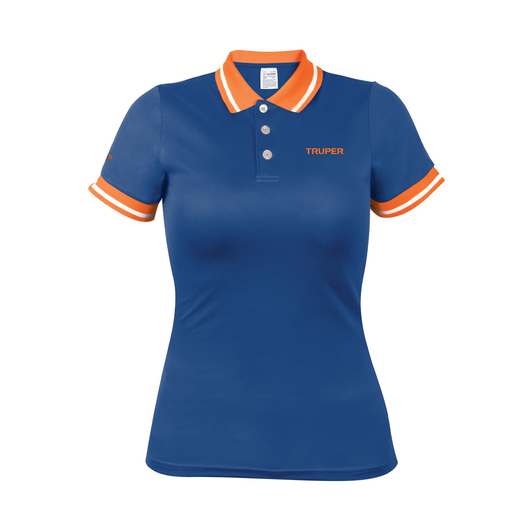 Playera polo para mujer, azul, CH, Truper azul