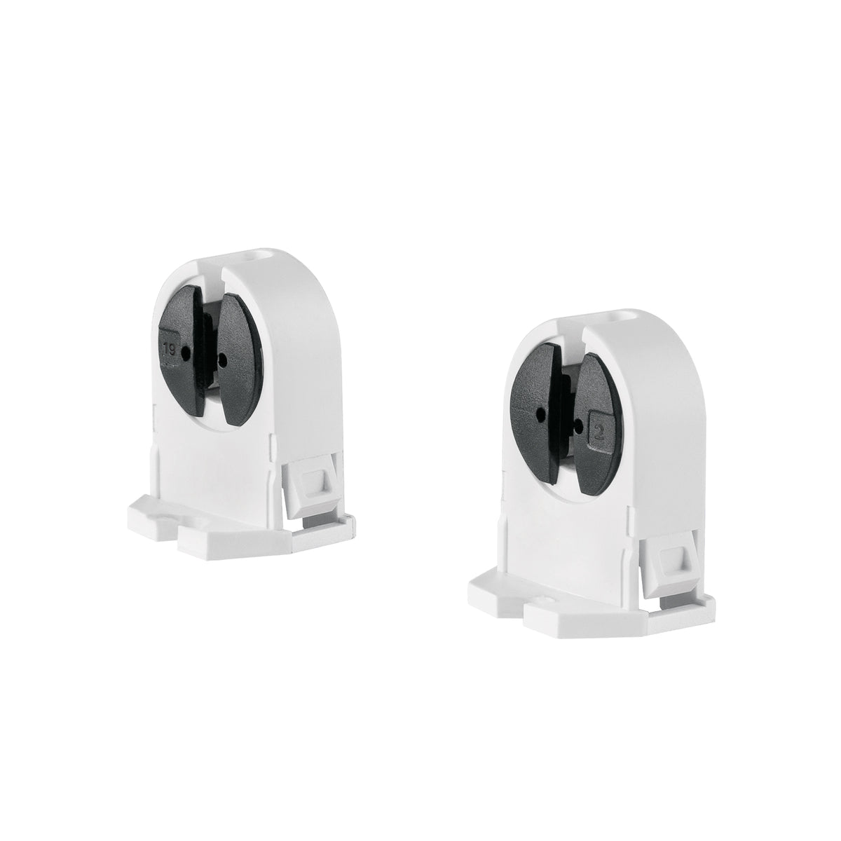 Bolsa 2 pz portalámparas p/tubo LED y fluorescente, base G5