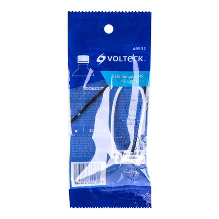 Portalámpara de porcelana para MR, base bipin, VOLTECK