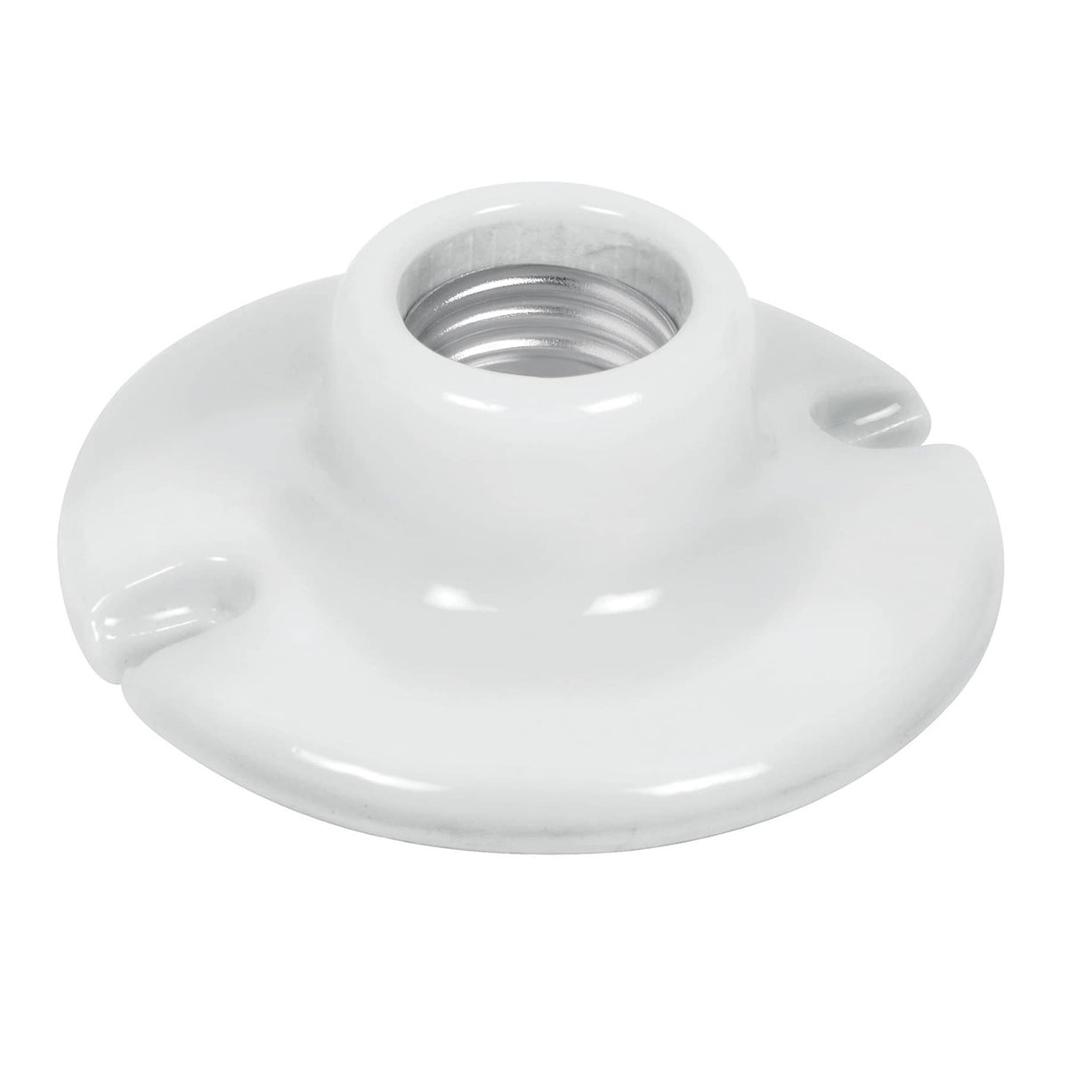 Portalámpara de porcelana, 3-1/2', redonda, Volteck