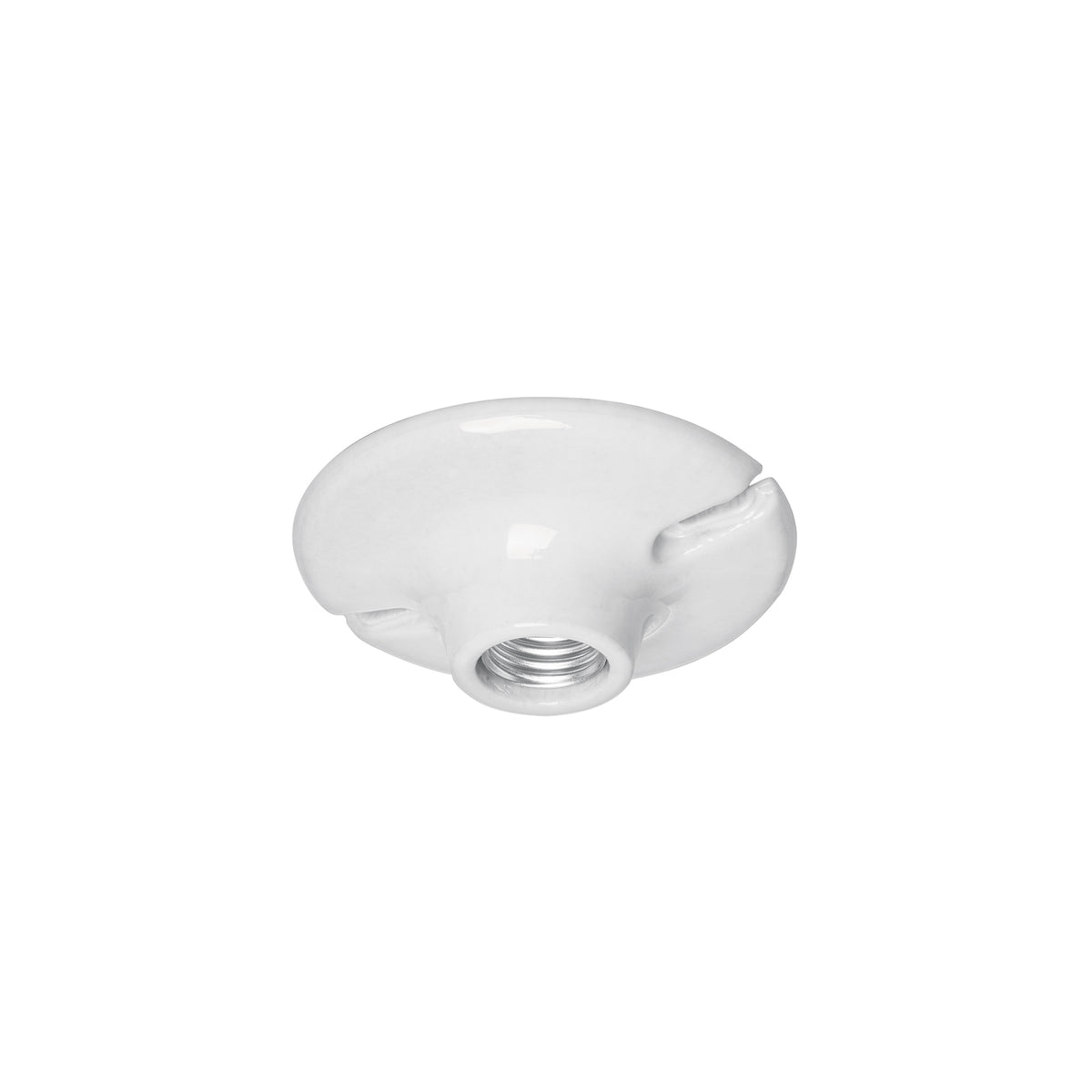 Portalampara de porcelana 4-1/2" redonda a granel Volteck