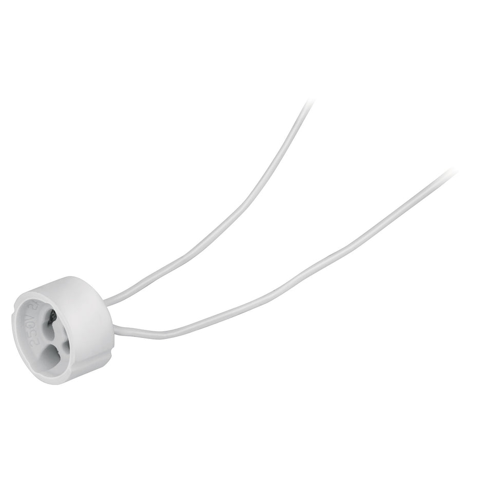 Portalampara de porcelana para base GU10 Volteck