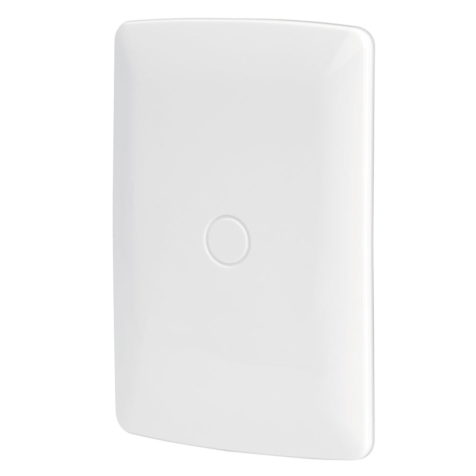 Placa de ABS ciega linea Italiana color blanco