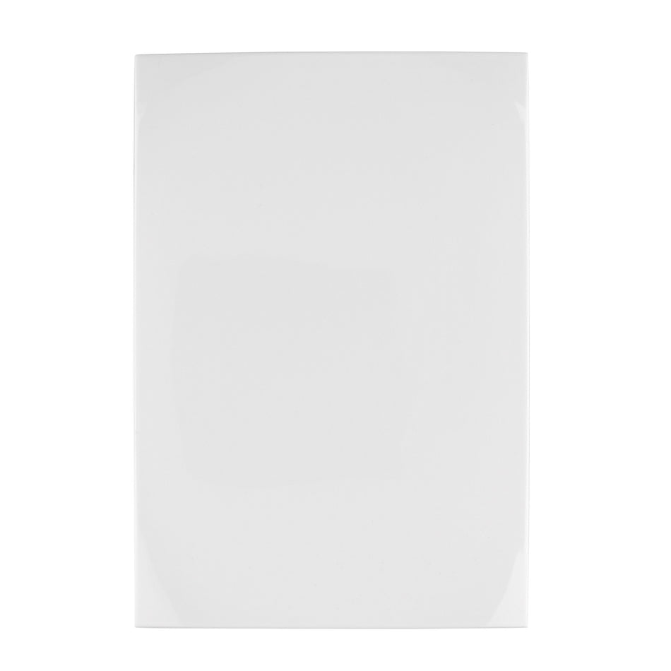 Placa de ABS ciega linea Oslo color blanco