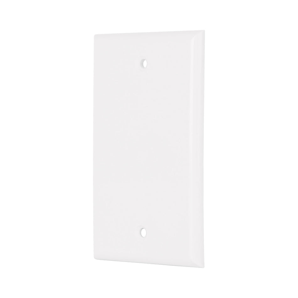 Placa de ABS ciega Standard blanco Volteck