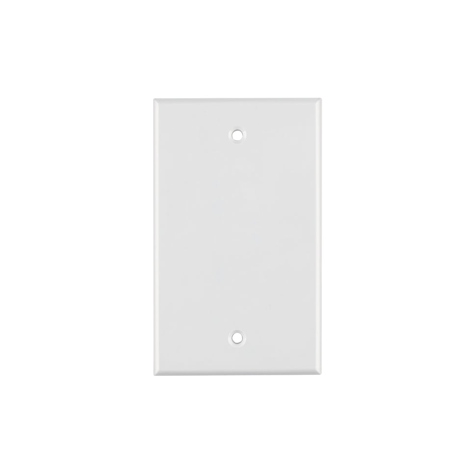 Placa de ABS ciega Standard blanco Volteck