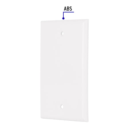 Placa de ABS ciega Standard blanco Volteck