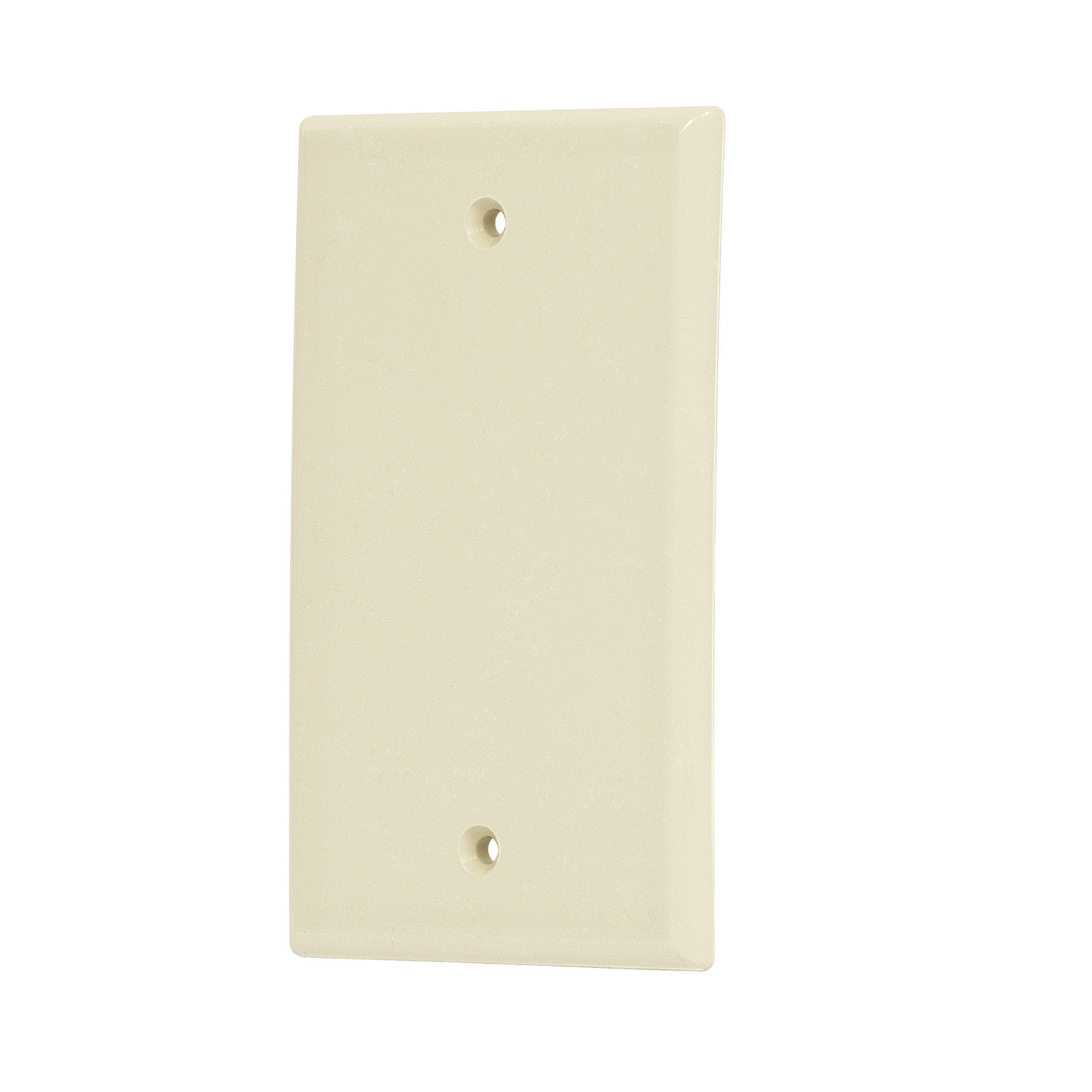 Placa de ABS ciega, Standard, marfil, Volteck