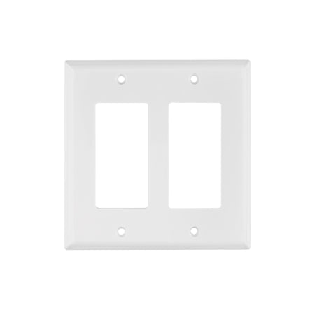 Placa 2 ventanas, de policarbonato, línea Classic, Volteck