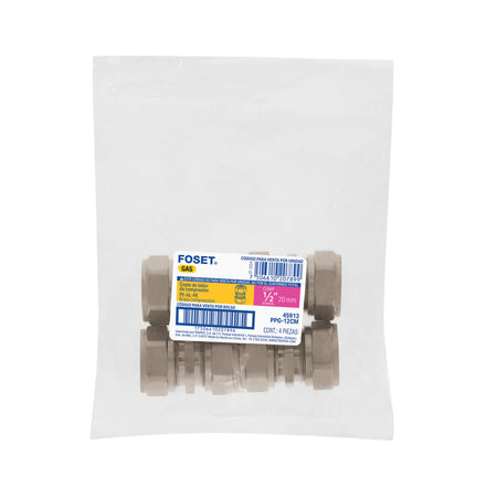 Cople de compresion para PEALPE FOSET 1/2"
