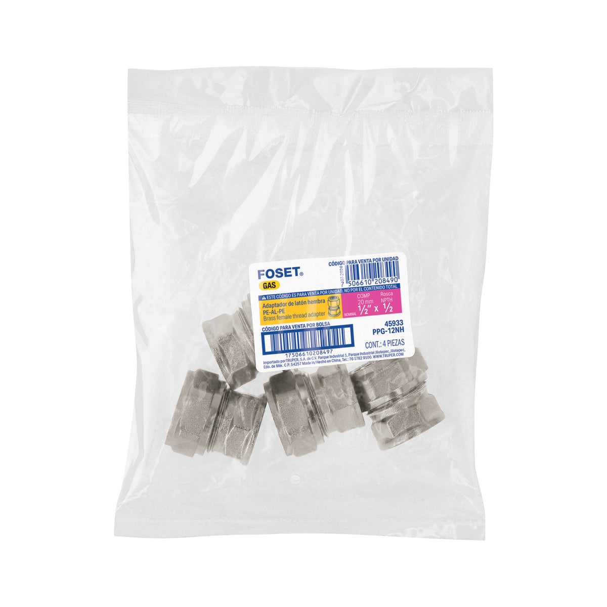 Conector para PEALPE con rosca hembra FOSET 1/2"