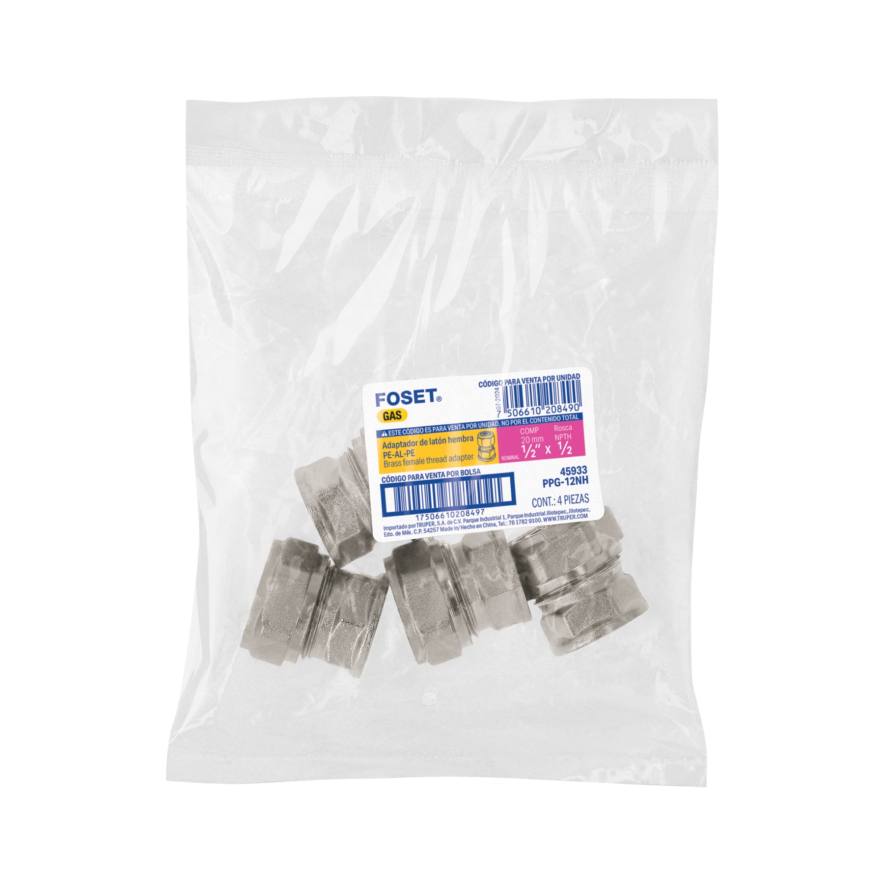 Conector para PEALPE con rosca hembra FOSET 1/2"