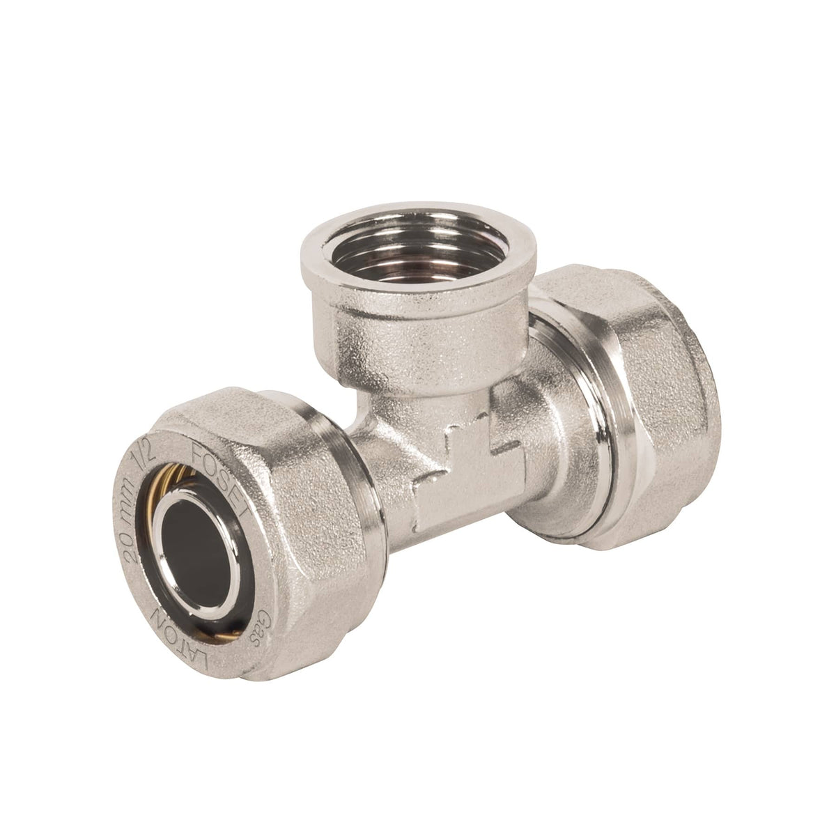 Tee para PEALPE 1/2" con rosca hembra central FOSET