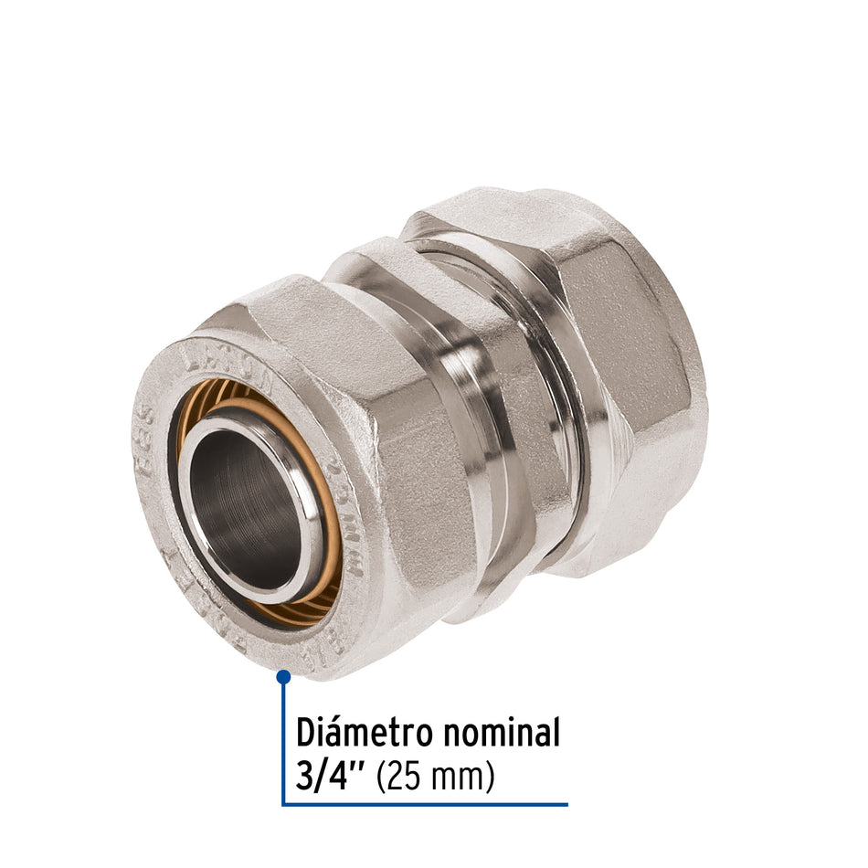 Cople de compresión para PEALPE, 3/4', FOSET