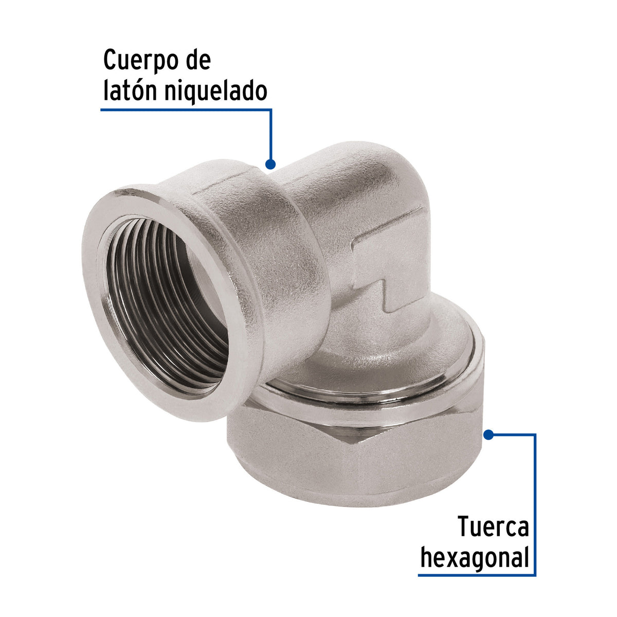 Codo 90° para PEALPE 3/4" con rosca hembra FOSET