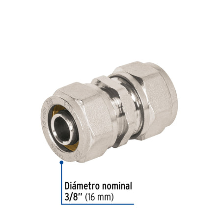 Cople de compresion para PEALPE FOSET 3/8"