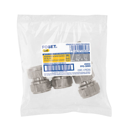Conector para PEALPE con rosca hembra FOSET 3/8"