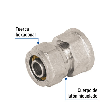 Conector para PEALPE con rosca hembra FOSET 3/8"
