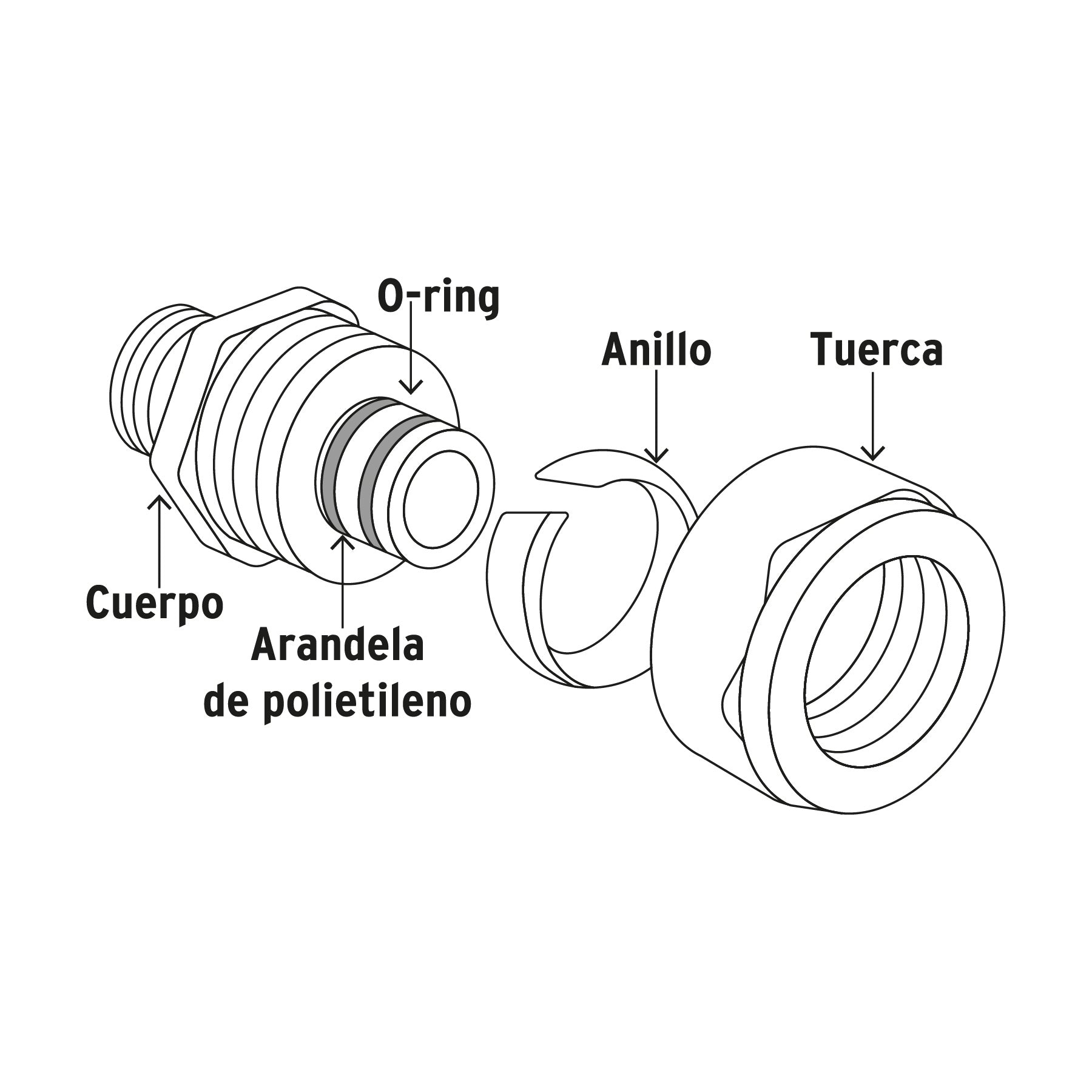 Tapon para PE-AL-PE FOSET 3/8"