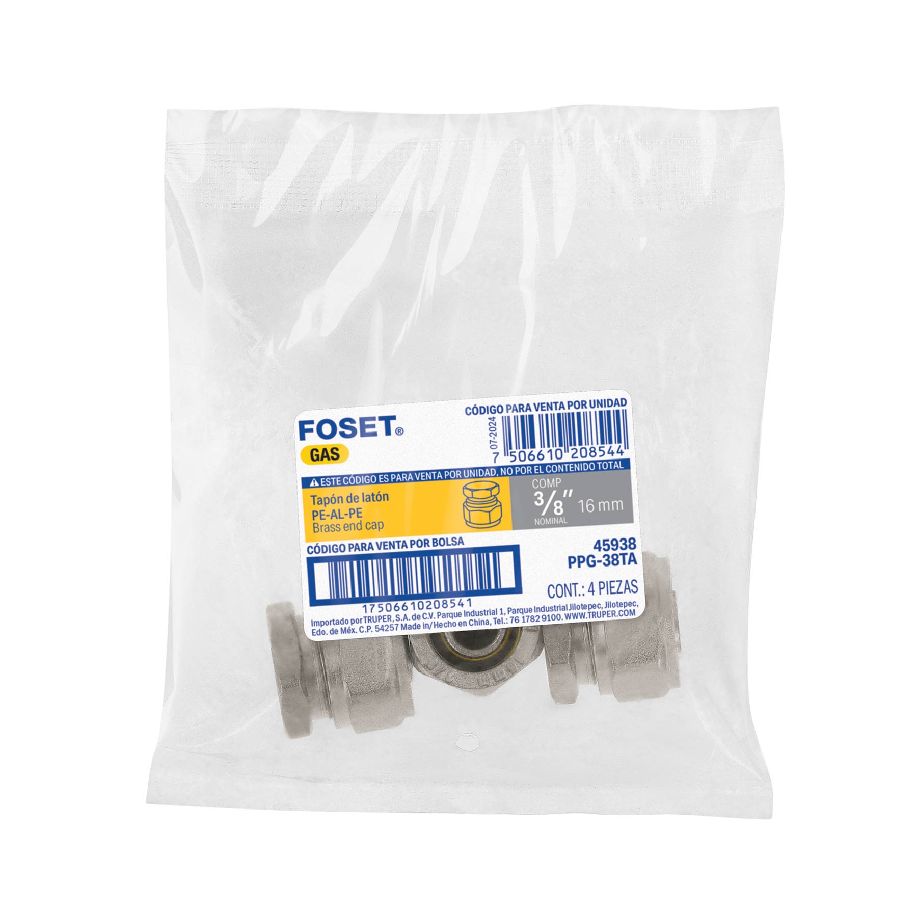 Tapon para PE-AL-PE FOSET 3/8"