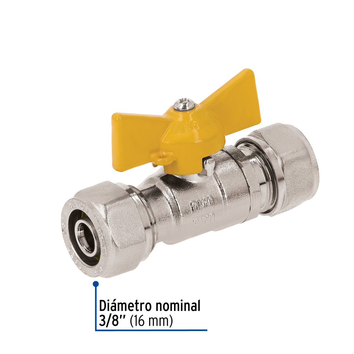 Valvula esfera para PE-AL-PE FOSET 3/8"