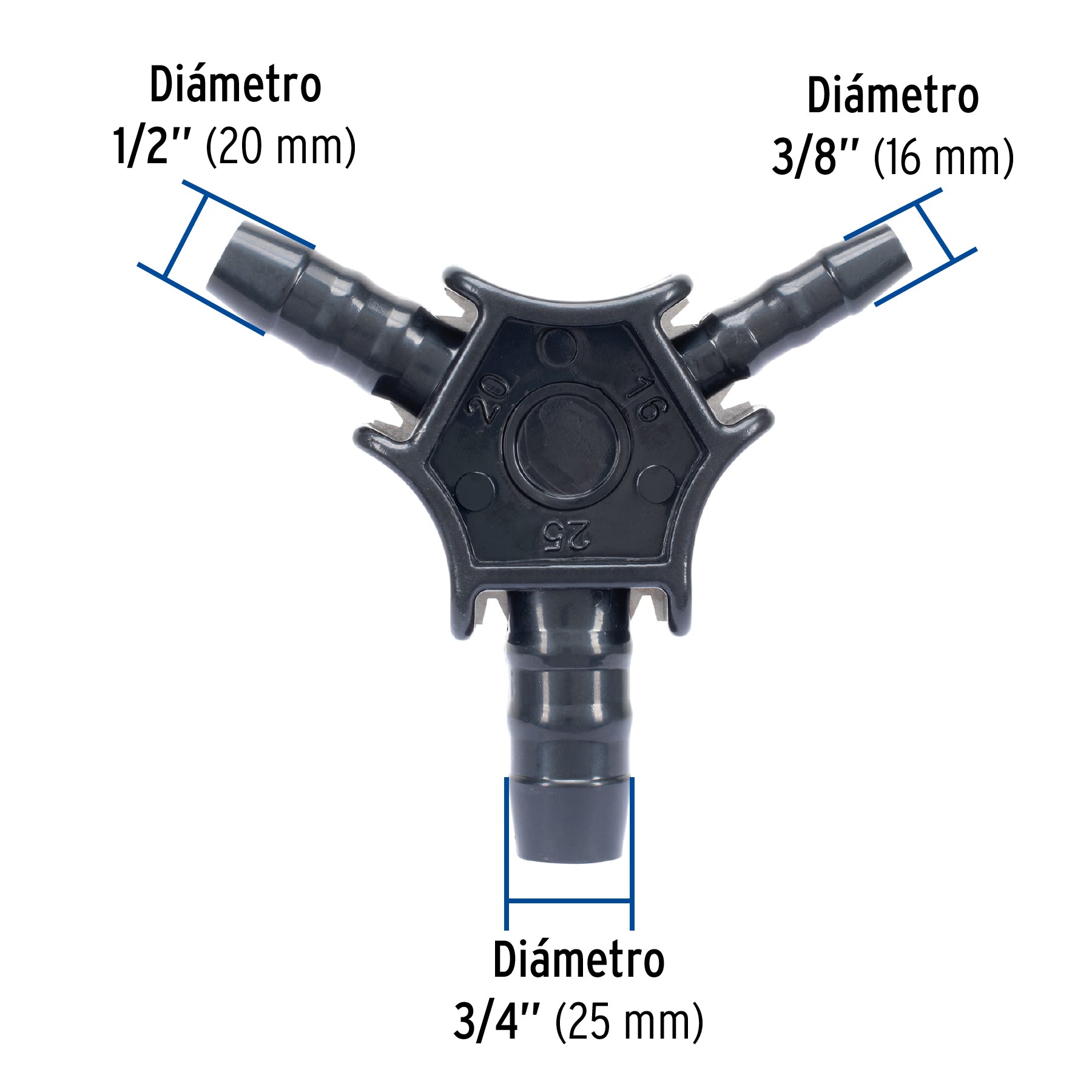 Avellanador para tuberia de PE-AL-PE 3/8" a 3/4" FOSET