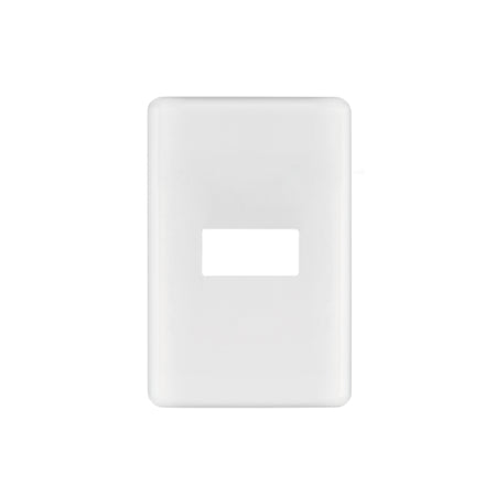 Placa 1 módulo de ABS, blanca, Volteck Basic
