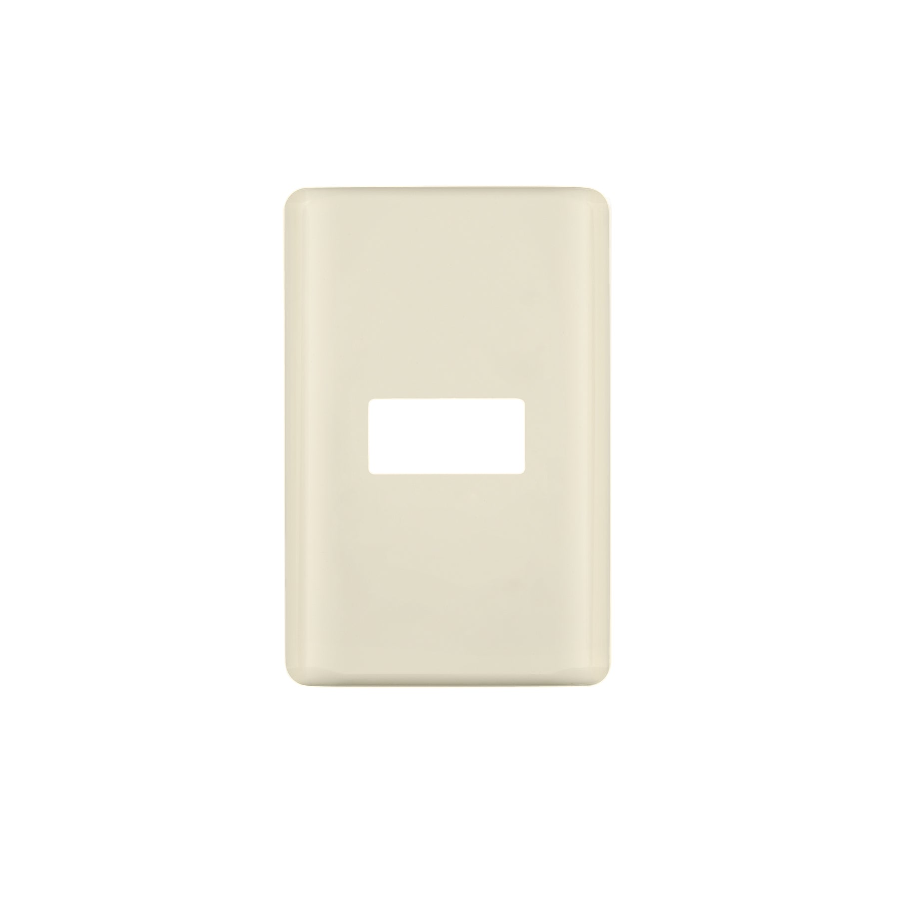 Placa 1 módulo, marfil, línea Volteck Basic