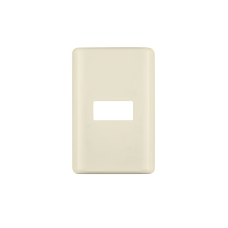 Placa 1 módulo, marfil, línea Volteck Basic