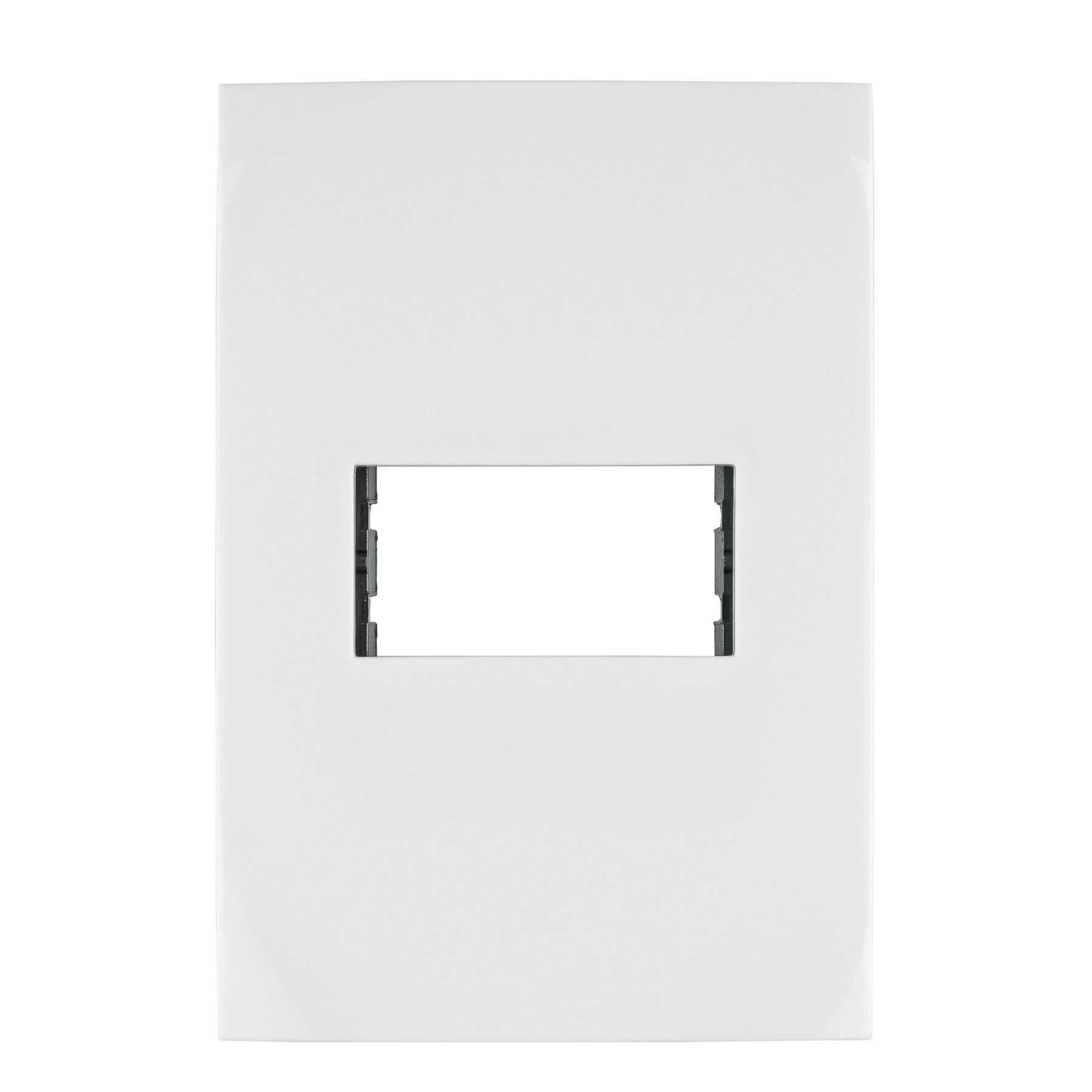 Placa 1 modulo de ABS linea Oslo color blanco