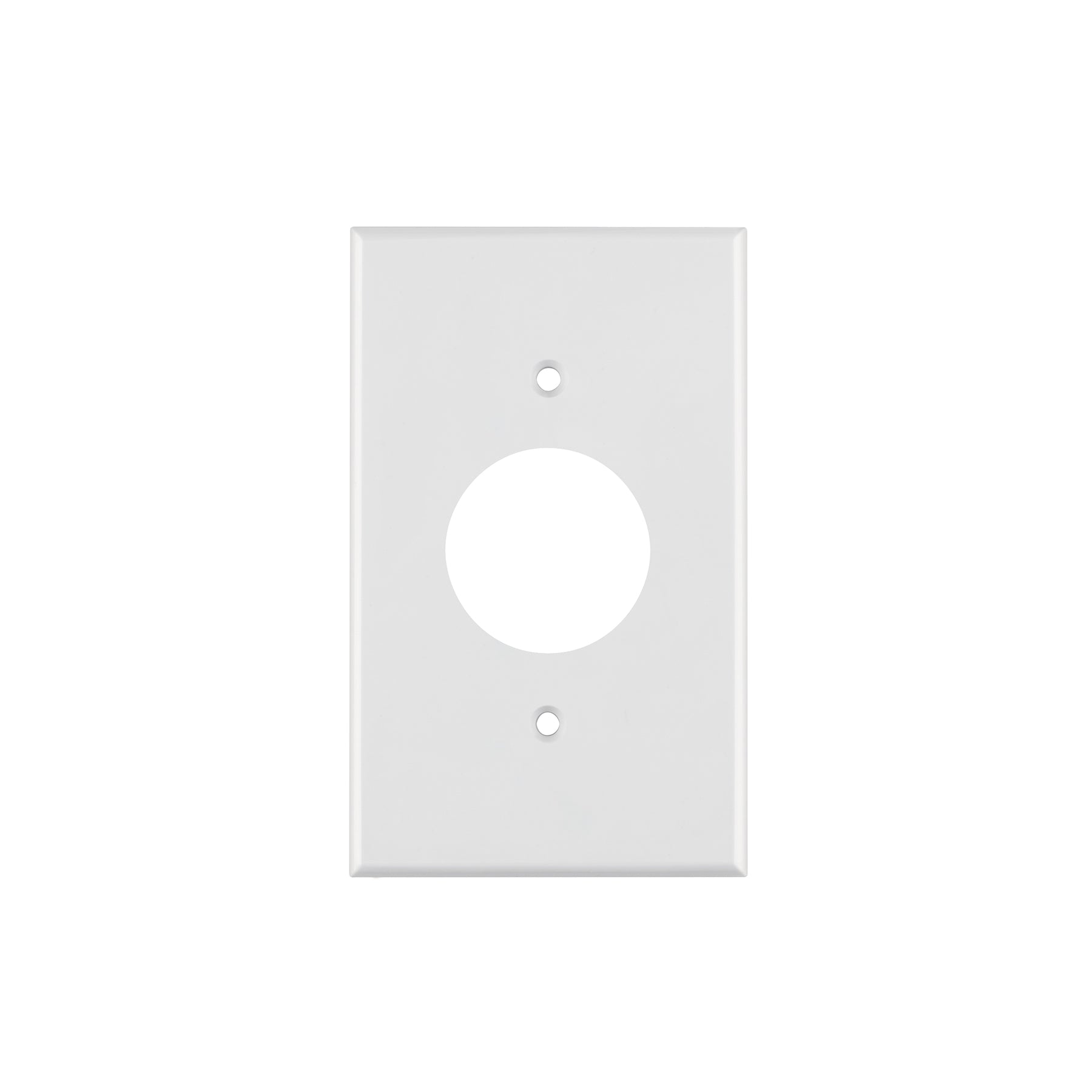 Placa de ABS para contacto redondo, Standard, blanco