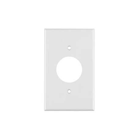 Placa de ABS para contacto redondo, Standard, blanco