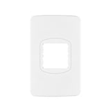 Placa de 1 ventana 1.5 módulos, línea Toledo, BASIC