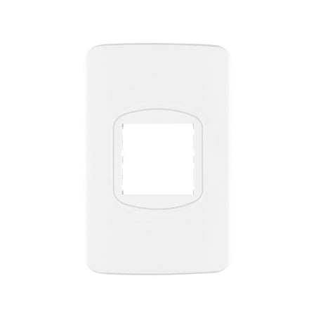 Placa de 1 ventana 1.5 módulos, línea Toledo, BASIC