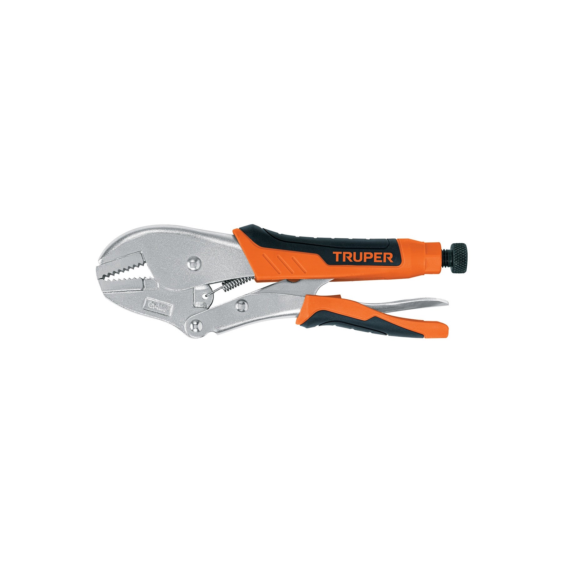 Pinza de presion 10" mordaza recta mango de vinil Truper