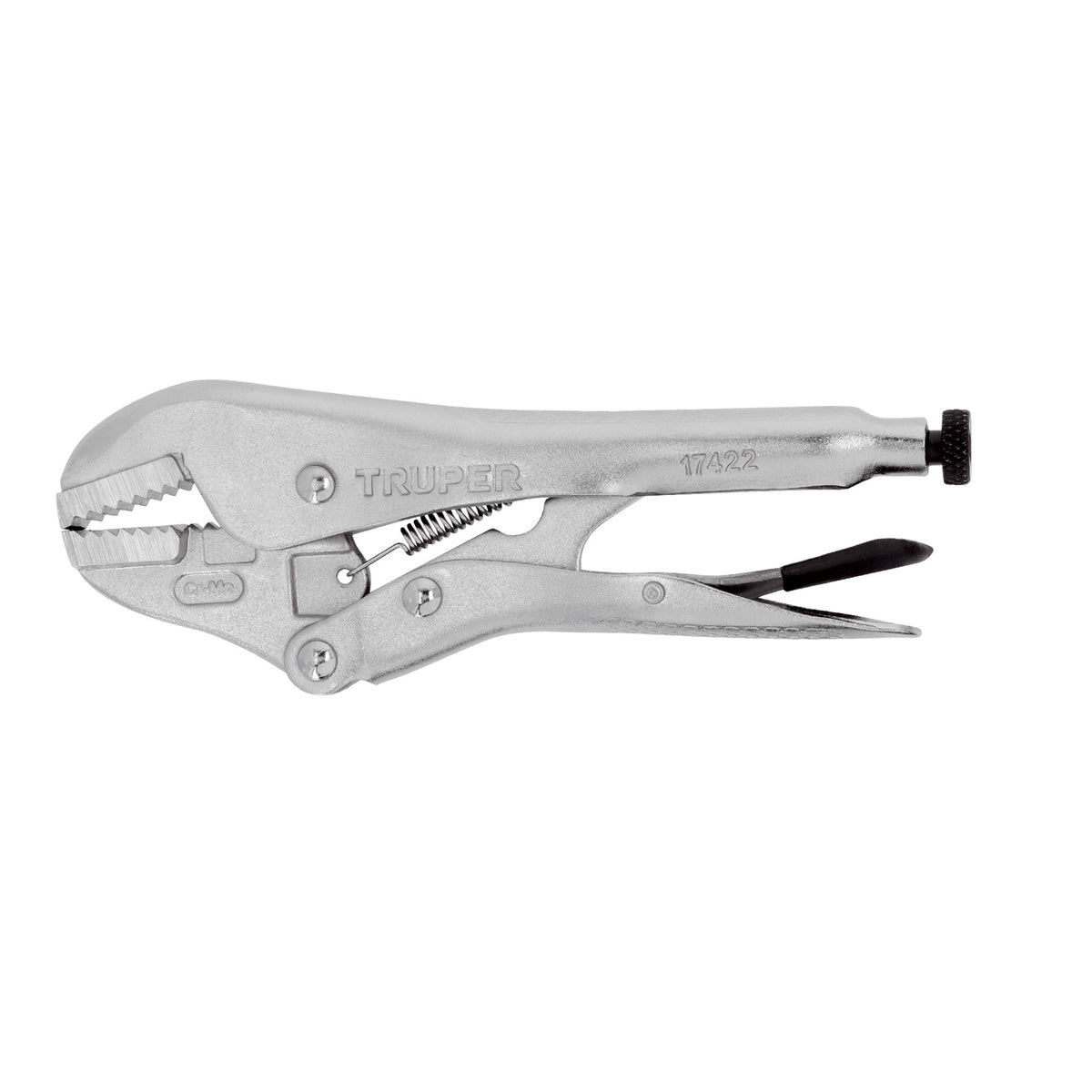 Pinza de presion mordaza recta Truper 7"