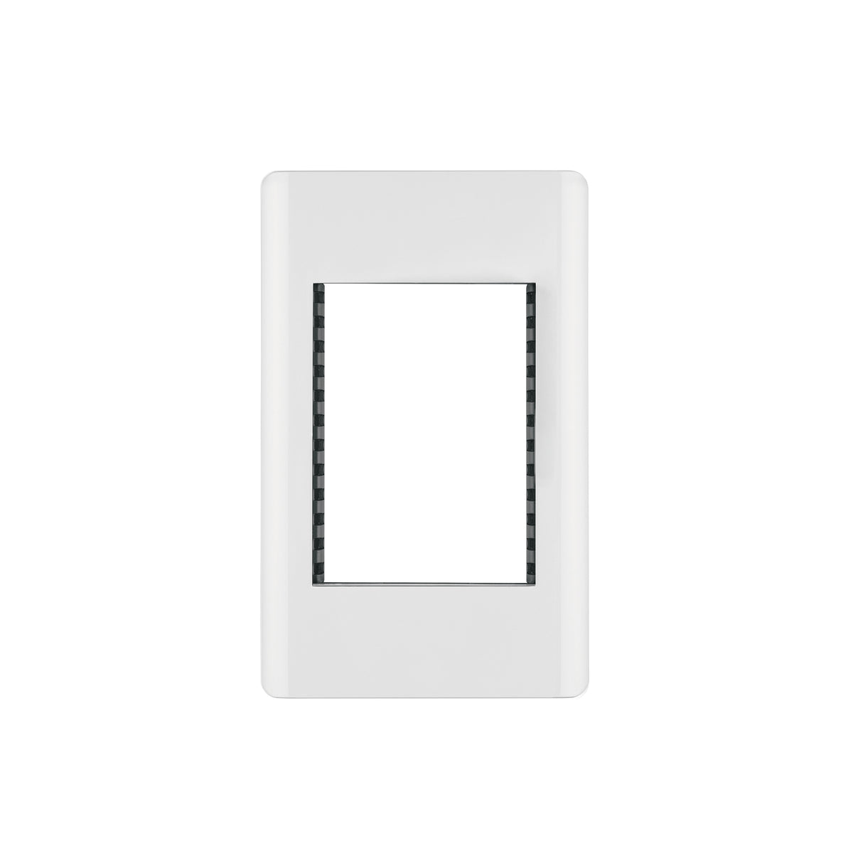 Placa de 1 ventana 3 modulos linea Lisboa Volteck blanca
