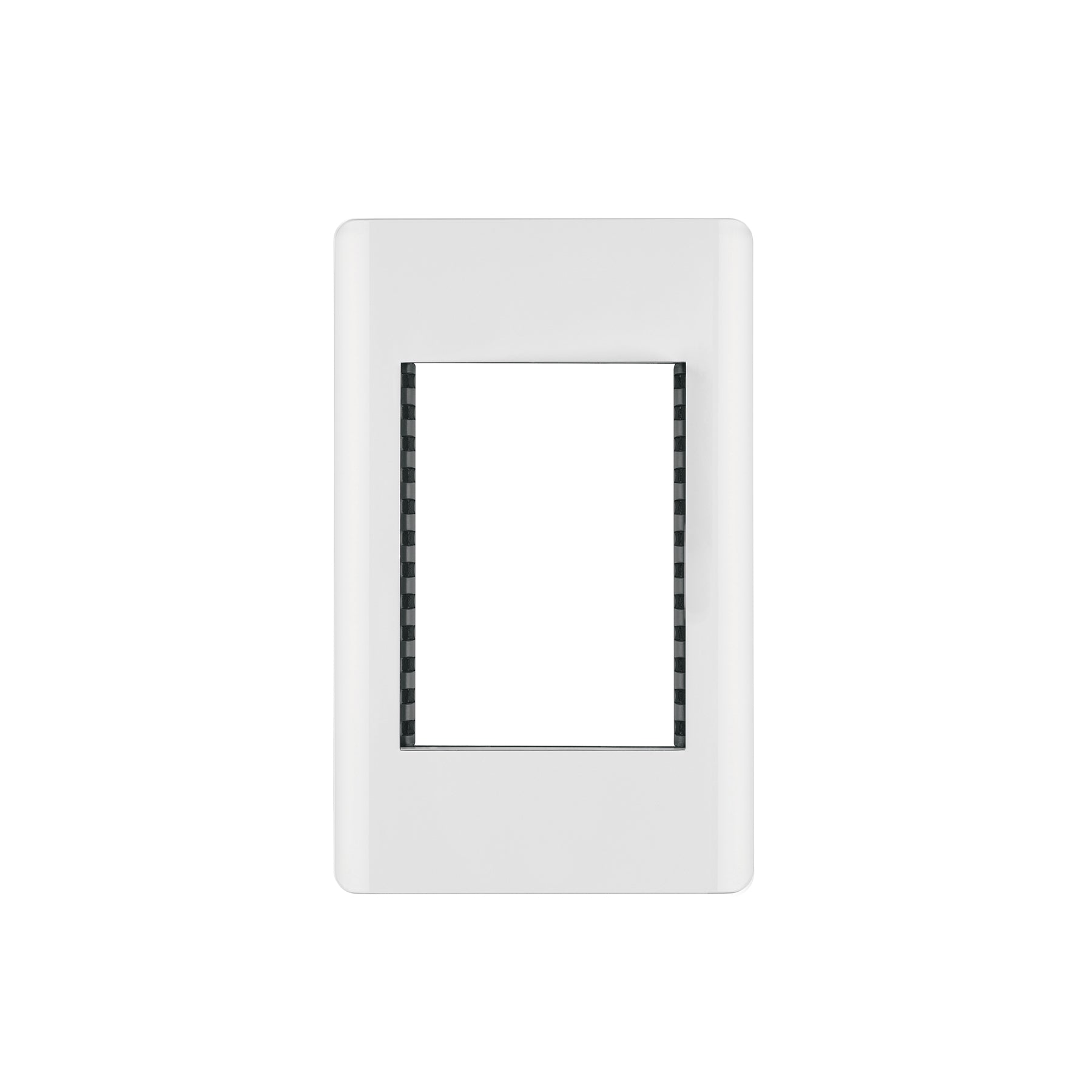 Placa de 1 ventana 3 modulos linea Lisboa Volteck blanca