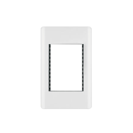 Placa de 1 ventana 3 modulos linea Lisboa Volteck blanca