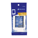 Placa de 1 ventana 3 modulos linea Lisboa Volteck blanca