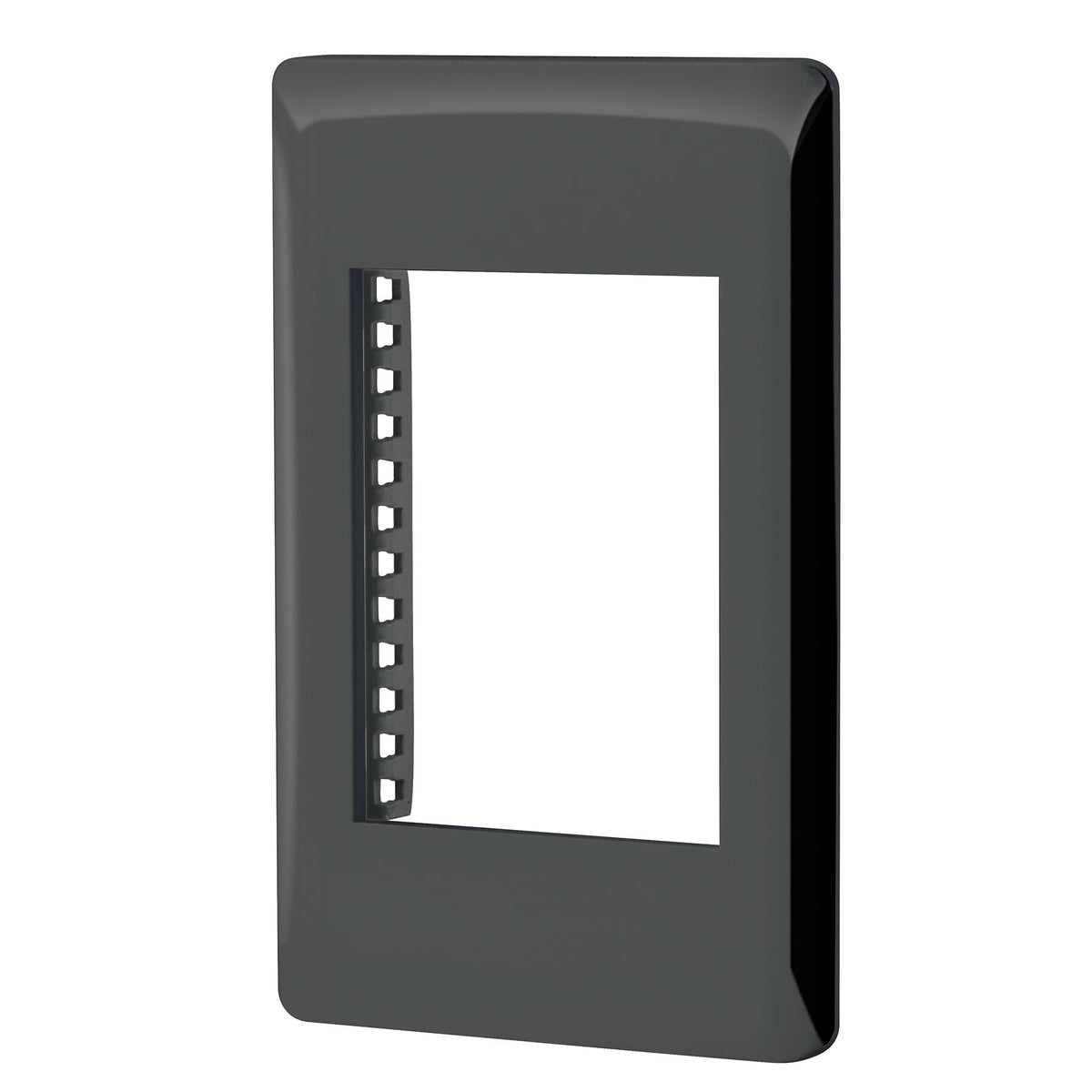 Placa de 1 ventana 3 modulos linea Lisboa Volteck negra