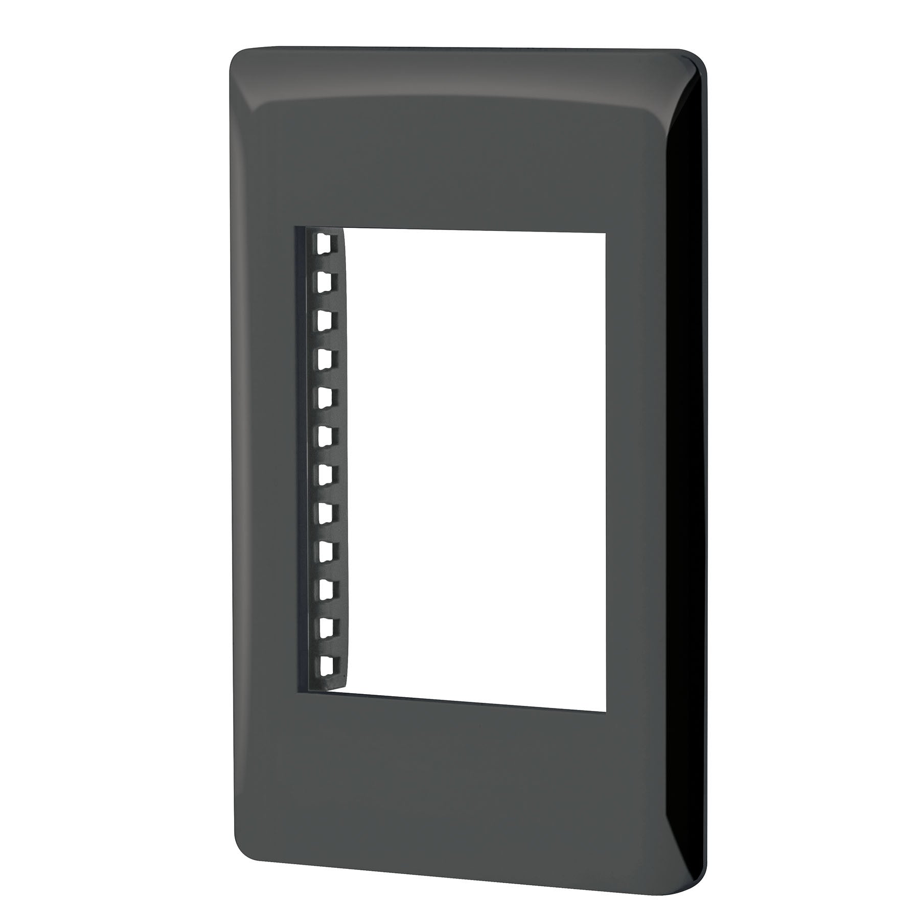 Placa de 1 ventana 3 modulos linea Lisboa Volteck negra
