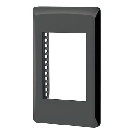 Placa de 1 ventana 3 modulos linea Lisboa Volteck negra