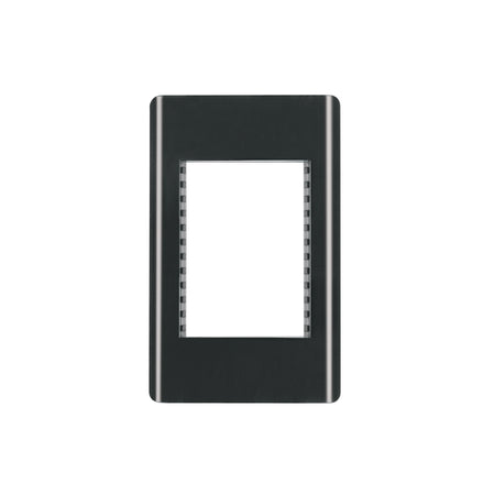 Placa de 1 ventana 3 modulos linea Lisboa Volteck negra