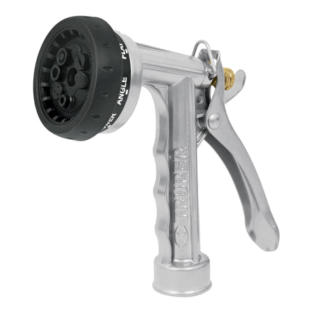 Pistola metálica para riego, 8 funciones, TRUPER