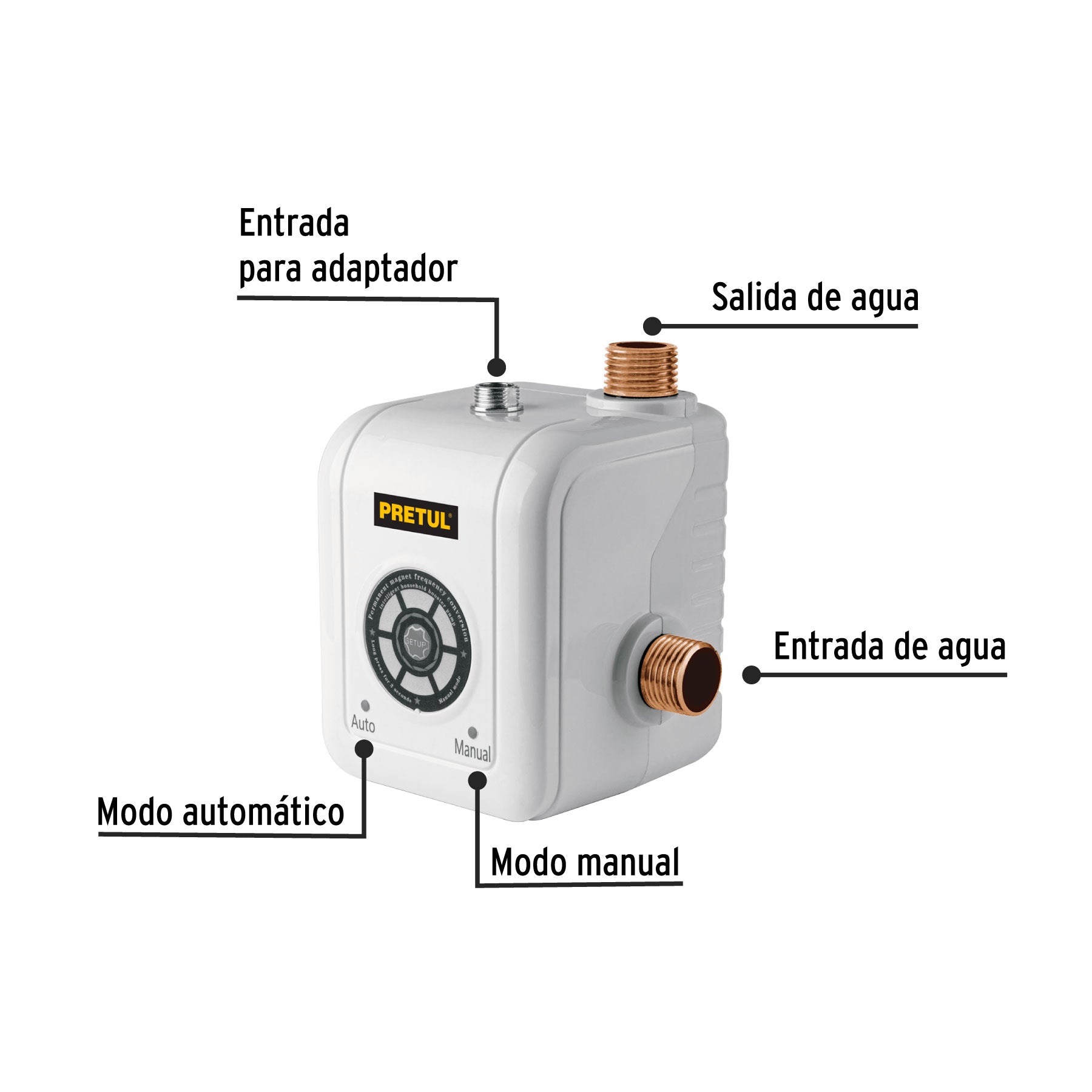 Bomba presurizadora jet hierro con control Truper 1 HP