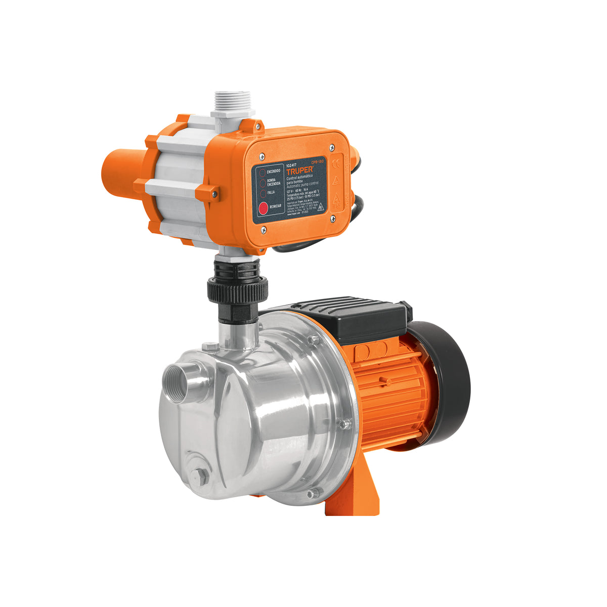 Bomba presurizadora jet hierro con control Truper 1 HP