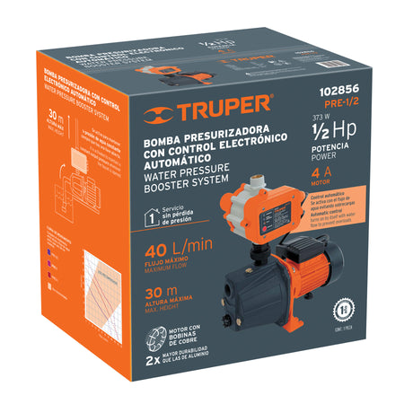 Bomba presurizadora jet hierro con control Truper 1 HP