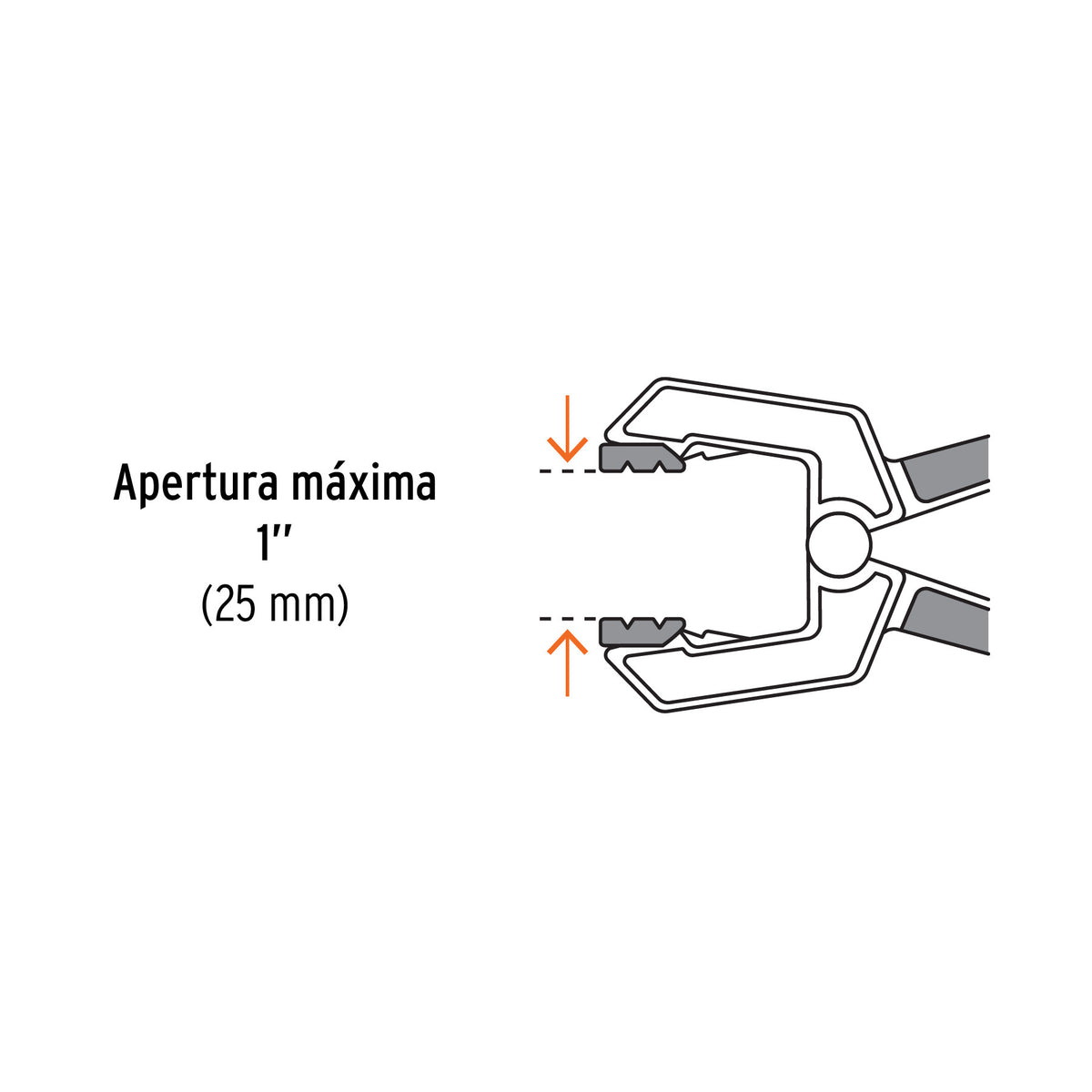 Prensa de resorte de 2' con cuerpo de nylon, Truper 2'