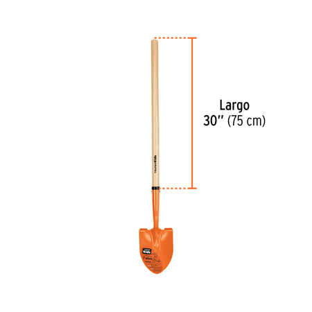 Pala redonda para niños con mango de 30', Truper